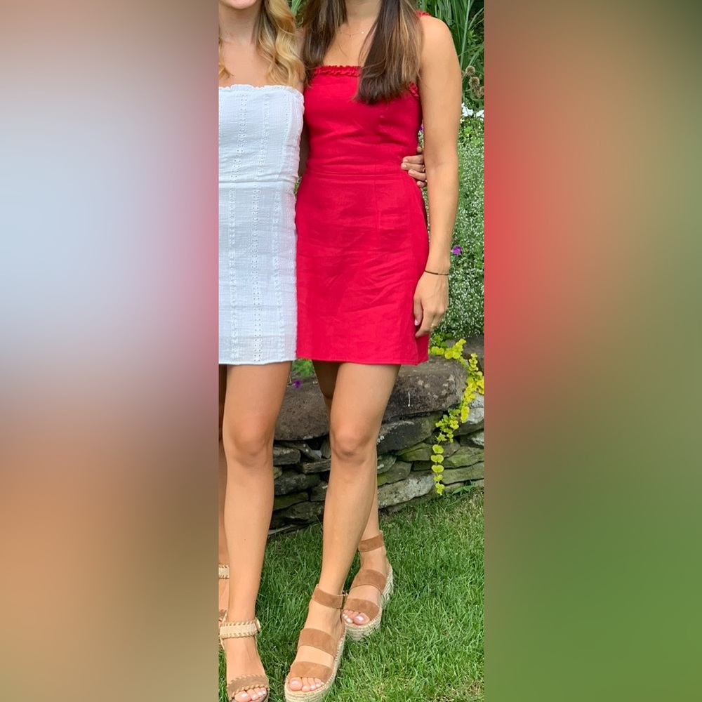 Reformation red mini dress